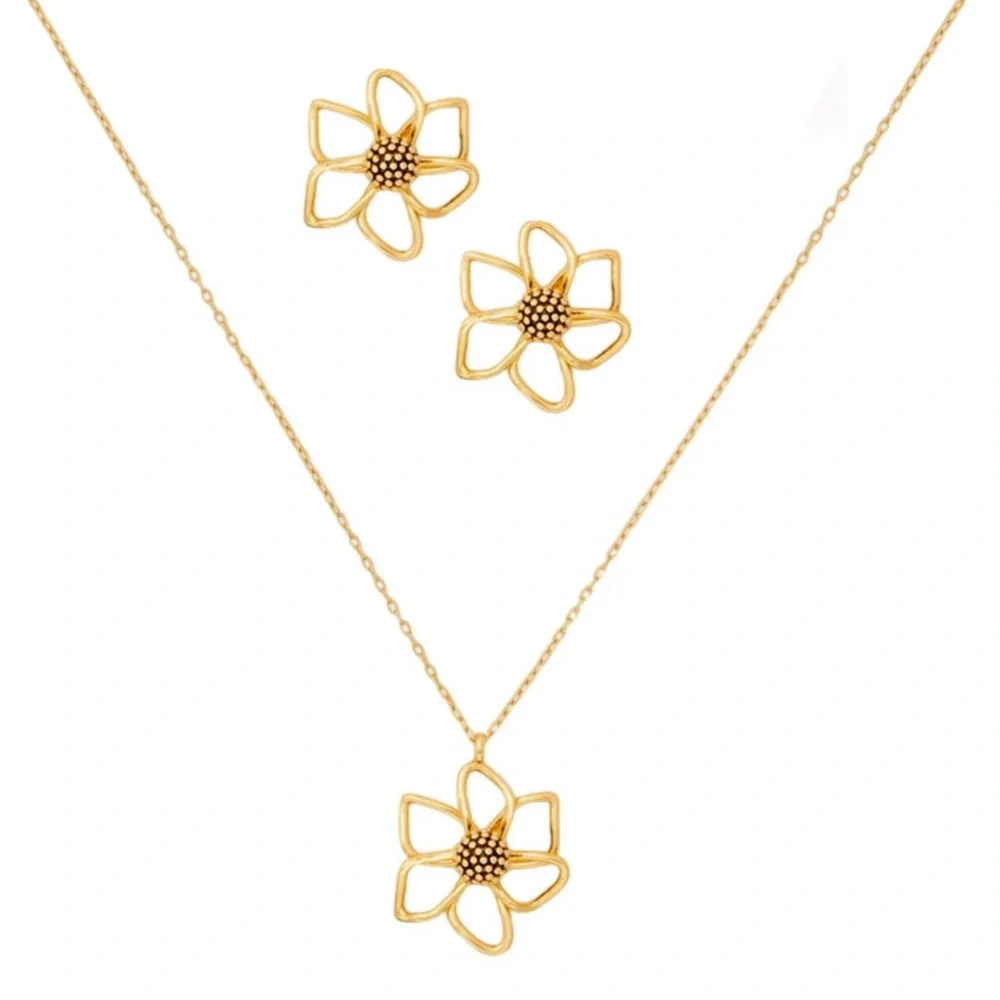 KATE SPADE • Wild Garden Necklace Earrings Matching Set